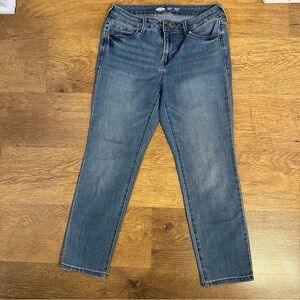 Old Navy Women’s Straight Leg Blue Jeans Mid-Rise